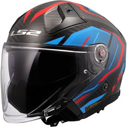LS2 OF603 Infinity II Carbon Urus Blue Red Κράνος Μηχανής Jet 1300gr