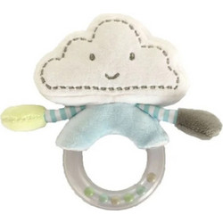 KikkaBoo Sleepy Cloud Υφασμάτινη Κουδουνίστρα Κρίκος για Νεογέννητα