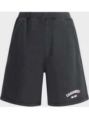 Dsquared2 Ανδρική Βερμούδα Υφασμάτινη Μαύρη S74MU0894S25-539