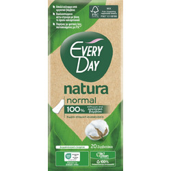 EveryDay Natura Normal Σερβιετάκια για Ελαφριά Ροή από 100% Οργανικό Βαμβάκι 20τμχ