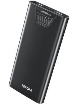 WK WP-101 Power Bank 10000mAh 12W με 2 Θύρες USB-A Black