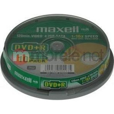 Maxell 275632.30.TW Εγγράψιμα DVD+R 16x 4.7GB Cake Box 10τμχ