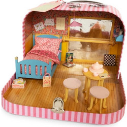 The Mouse Mansion Κουκλόσπιτο Βαλιτσάκι Δωμάτιο Μπαλαρίνας
