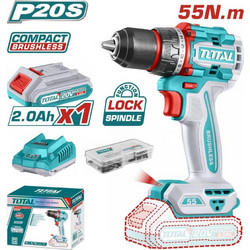 Total TDLI205582E Δραπανοκατσάβιδο Μπαταρίας Brushless 20V 1x2Ah