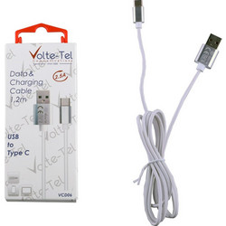 Volte-Tel USB-C to USB-C 1.2m White 5205308178894