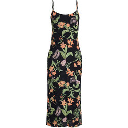 Roxy Rainbow Shores Maxi Καλοκαιρινό Καθημερινό Φόρεμα Μαύρο ERJWD03885