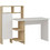 Hanah Home Bugra Γραφείο Ξύλινο με Βιβλιοθήκη 135.9x60x111.8cm 550ARN1101