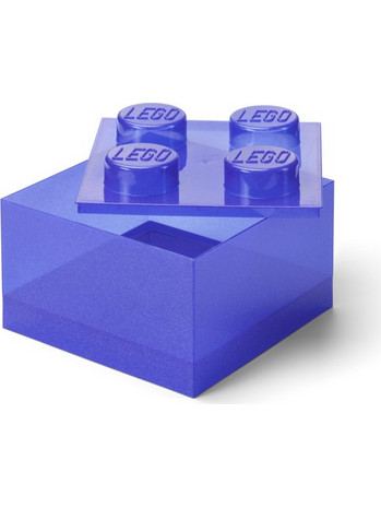 Lego Storage 4-Stud Brick Purple Clear για 3+ Ετών 5009339