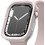Elago Duo Πλαστική Θήκη για Apple Watch 4 / 5 / 6 / 7 / 8 / 9 / SE 44 / 45mm Διαφανής Ροζ