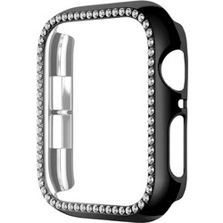 Sonique Luxury Diamond Πλαστική Θήκη για Apple Watch 4 / 5 / 6 / SE 40mm Μαύρη