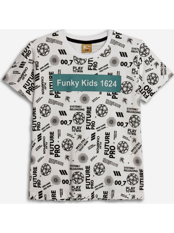 Funky Παιδικό T-Shirt Κοντομάνικο Λευκό 125-105125-1