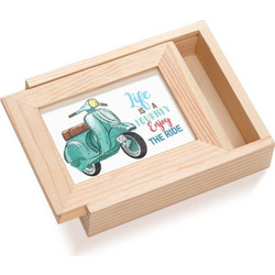 Parisis Μπομπονιέρα Βάπτισης Κασετίνα Vespa από Ξύλο 01797502A