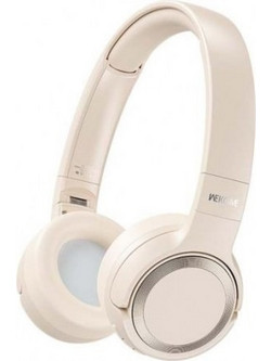 Wekome WM-12 Ασύρματα Bluetooth Ακουστικά On Ear Μπεζ