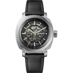Ingersoll Outrider Ανδρικό Ρολόι Αυτόματο με Μαύρο Δερμάτινο Λουράκι I16401