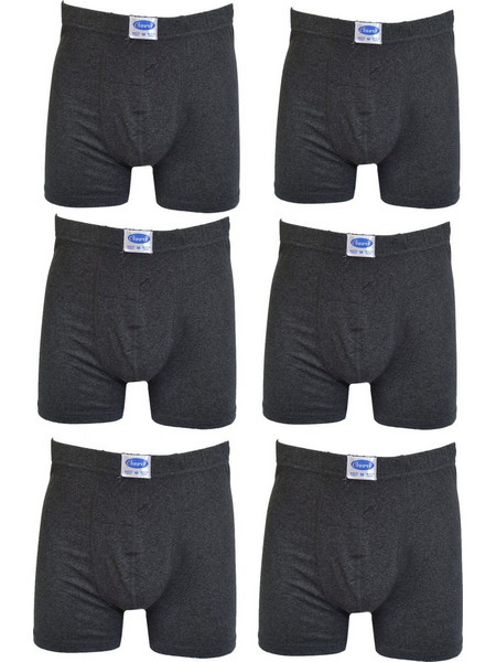Onurel Ανδρικά Μποξεράκια Σετ 6Pack Ανθρακί ST-10