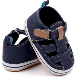 Childrenland Βρεφικά Πέδιλα Αγκαλιάς Navy Μπλε D3155