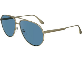 Victoria Beckham VB242S 6114720 Ανδρικά Γυαλιά Ηλίου Aviator Μεταλλικά Ασημί με Μπλε Φακό