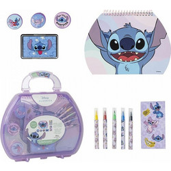Cerda Lilo & Stitch Σετ Ζωγραφικής με Βαλιτσάκι 23x20.5x4cm 11τμχ