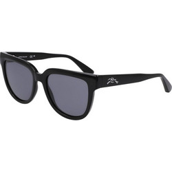 Longchamp LO755S 5218001 Ανδρικά Γυαλιά Ηλίου Τετράγωνα Κοκάλινα Μαύρα με Μαύρο Φακό