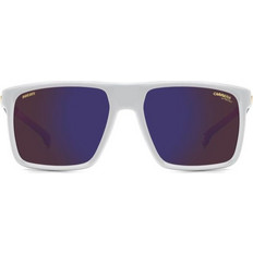Carrera CA049/S 268Z0 Ανδρικά Γυαλιά Ηλίου Τετράγωνα Κοκάλινα Λευκά με Μωβ Φακό
