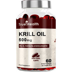 True Health Krill Oil Έλαιο Κριλ 500mg 60 Μαλακές Κάψουλες