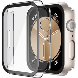 Techsuit Defense360 Pro Πλαστική Θήκη Tempered Glass για Apple Watch 4 / 5 / 6 / SE 44mm Διαφανής