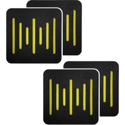 Acustico Audiodesigner Ecoplan Sounder Ηχοαπορροφητικά Πάνελ 60x60x4cm 4τμχ Μαύρα Πράσινα