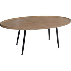 Woodwell Matrix Βοηθητικό Τραπεζάκι Σαλονιού Ξύλινο Μ120xΠ60xΥ46cm ΕΜ964,1