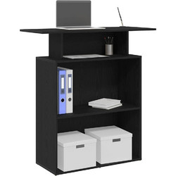 vidaXL Γραφείο Reception Ξύλινο με Βιβλιοθήκη 100x40x104cm 859052
