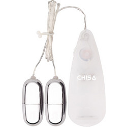Chisa Novelties Dual Delight Bullet Δονητής Egg για Ζευγάρια με Τηλεχειριστήριο Λευκός