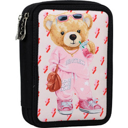Back Me UP Bear Κασετίνα Γεμάτη με 2 Θήκες Μαύρη 357-24100