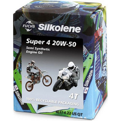 Fuchs Silkolene Super 4 Ημισυνθετικό Λάδι Μηχανής 4T 20W-50 4lt