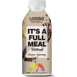 Amhes Losebig It's a Full Meal 332Kcal Banana Chocolate Υποκατάστατο Γεύματος 500ml