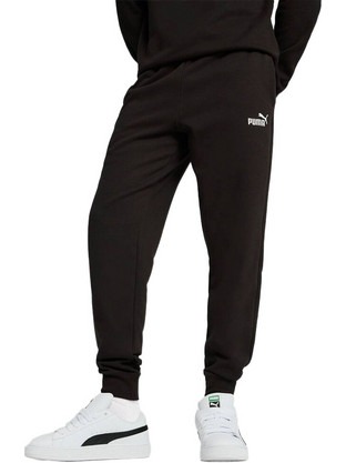 Puma Ανδρικό Παντελόνι Φόρμας Fleece με Λάστιχο Μαύρο 682606-01
