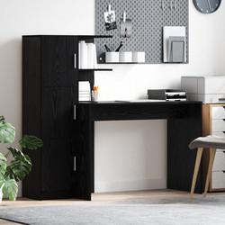vidaXL Γραφείο Ξύλινο με Βιβλιοθήκη 3337290