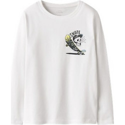 Name It Skate Παιδικό T-Shirt Μακρυμάνικο Λευκό 13224969