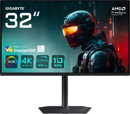 Moniteur Gaming AOC AGON 31,5" 4K QD-OLED - 165Hz, 1ms, HDR400, FreeSync Premium, HDMI 2.1