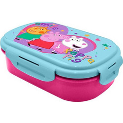 Kids Licensing Peppa Pig Πλαστικό Παιδικό Σετ Δοχείο Φαγητού Πολύχρωμο