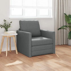 vidaXL Πολυθρόνα Κρεβάτι Γκρι 4106622