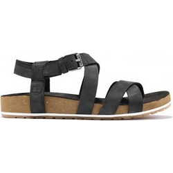 Timberland Malibu Δερμάτινα Γυναικεία Σανδάλια Μαύρα TB0A1MR3015