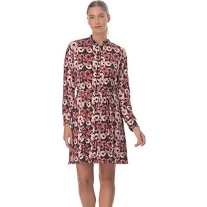 PNN Nightwear Γυναικείο Νυχτικό Χειμωνιάτικο Βαμβακερό Μαύρο Ροζ 1242-0903 PNN Nightwear Γυναικείο Νυχτικό Χειμωνιάτικο Βαμβακερό Μαύρο Ροζ 1242-0903