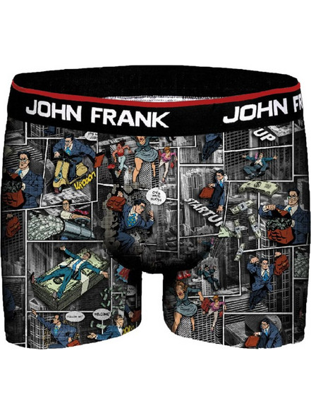 John Frank Ανδρικό Μποξεράκι Μαύρο JFBD326