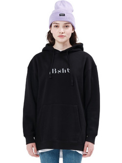 Basehit Γυναικείο Φούτερ Oversized με Κουκούλα & Τσέπες Μαύρο 212.BW20.46