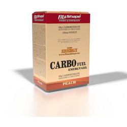 Fit & Shape Carbo Fuel Energy Gel Peach 12τμχ