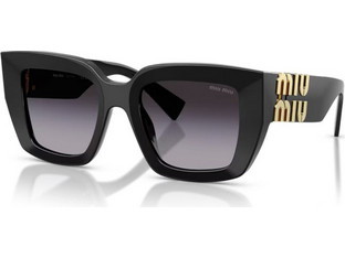 Miu Miu MU05S 16K90A Γυναικεία Γυαλιά Ηλίου Πεταλούδα Κοκάλινα Μαύρα με Μαύρο Φακό