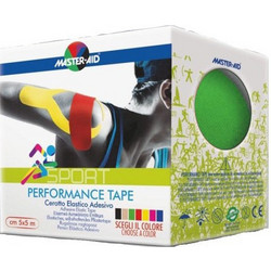 Master Aid Sport Performance Tape Ταινία Κινησιολογίας 5cm x 5m Πράσινη 1τμχ