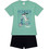 Minerva Παιδική Πιτζάμα Βαμβακερή Καλοκαιρινή Βεραμάν Μαύρη 90-62374-469