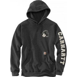 Carhartt Shamrock Ανδρικό Φούτερ με Κουκούλα & Τσέπες Ανθρακί 105707-CRH