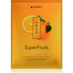 Korika SuperFruits Hallabong Sheet Μάσκα Προσώπου για Λάμψη 25gr