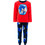 Sonic Παιδική Πιτζάμα Fleece Χειμωνιάτικη Κόκκινη Navy Μπλε XH20015